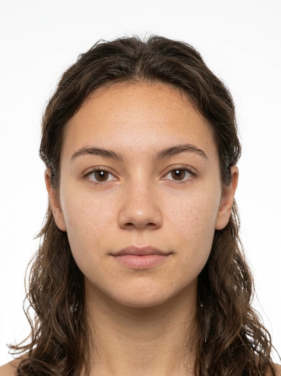 After: Compliant ICAO Biometric Passport Photo
